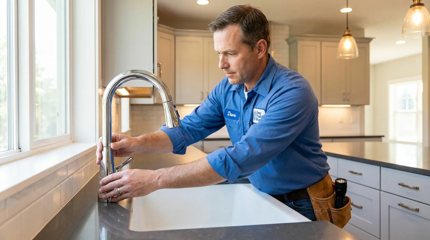 Kitchen faucet installation by Johns Plumbing LLC in Gregory